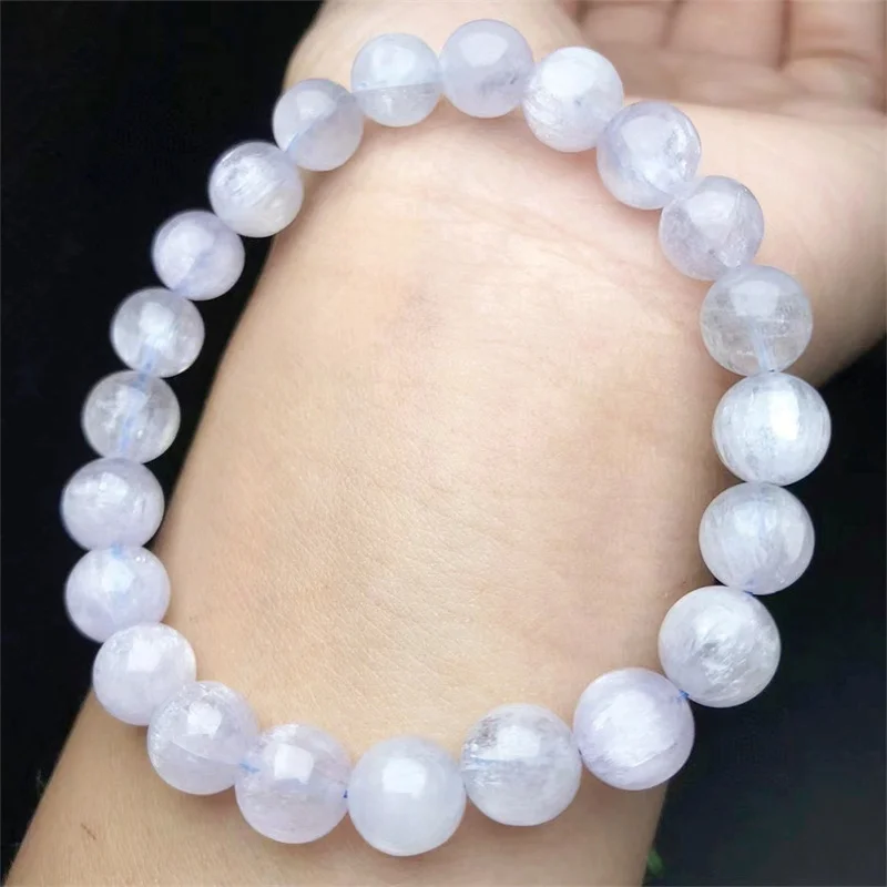 Natural Kunzite Bracelet Fashion Women Healing Jewelry Gemstone Reiki Energy Stone Holiday Gift 1pcs