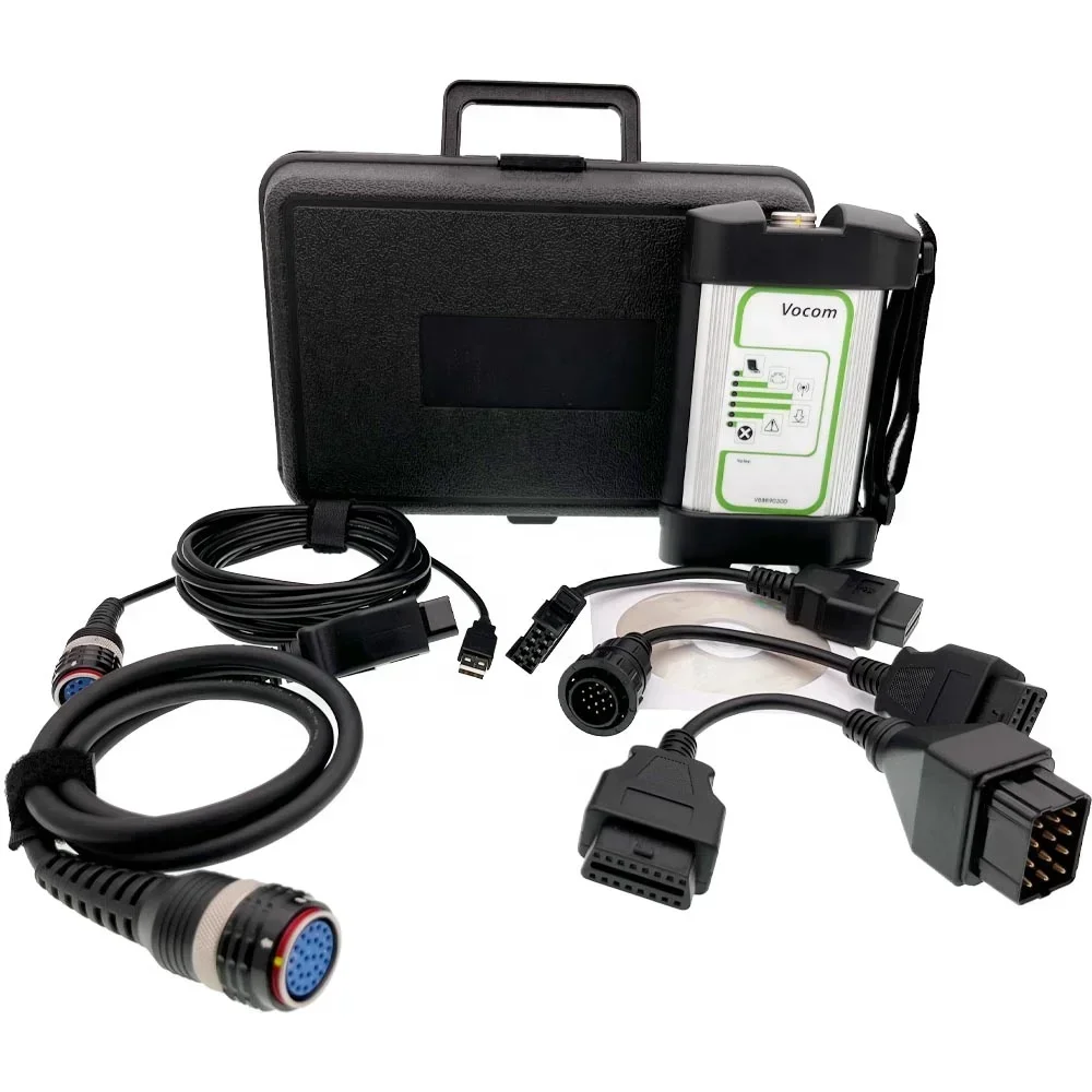 2026 Tech Tool Vocom 88890300 USB Version Interface Best Quality Auto Truck Diagnostic Scanner Tool 1:1 Ratio 24V Cable Adapter