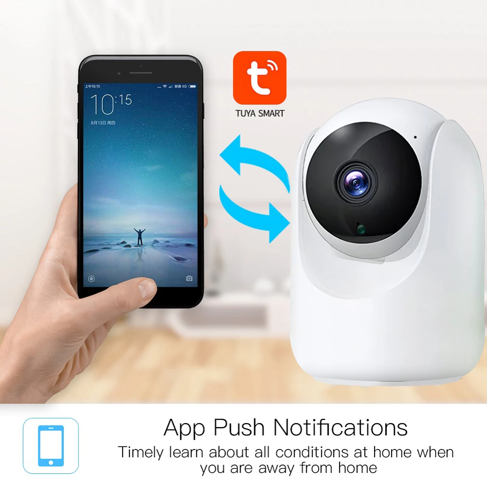 Smartrol IP Camera HD 2MP telecamera di sicurezza interna Ai Tracking Two Way Audio Motion Detection PTZ per Tuay App Smart Life WiFi Cam
