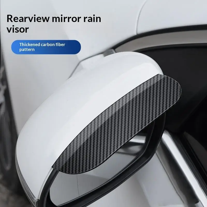 【CMO】1Pair Waterproof And Rainproof Eyebrows Car Side Mirrors Sun Visors Rain Rearview Mirror Lampshades Easy To Install