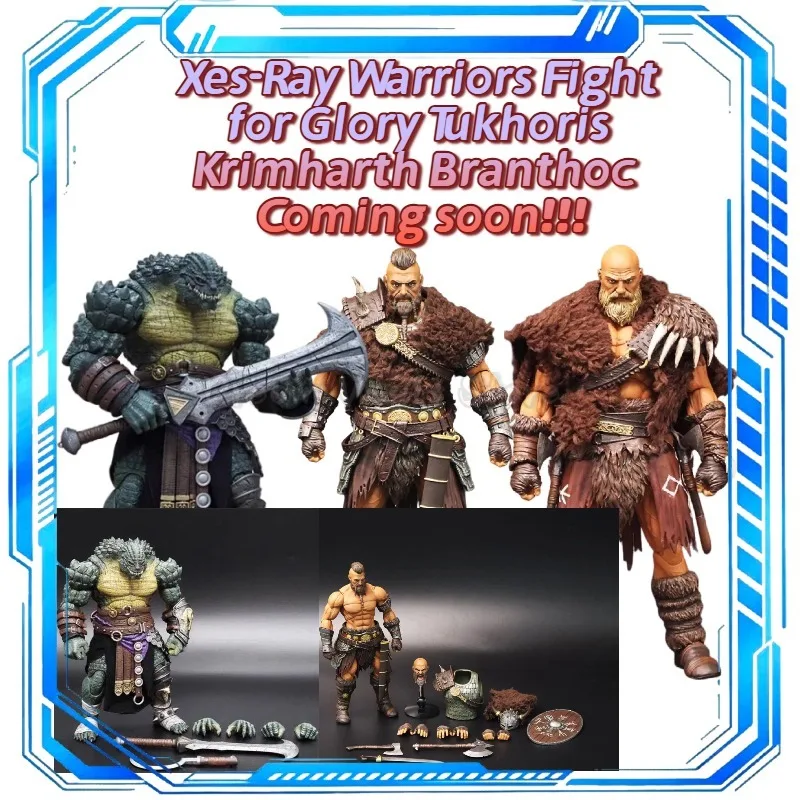 prossimamente-xes-ray-warriors-fight-for-glory-tukhoris-krimharth-branthoc-modellino-d'azione-1-12-giocattolo-da-collezione-regalo