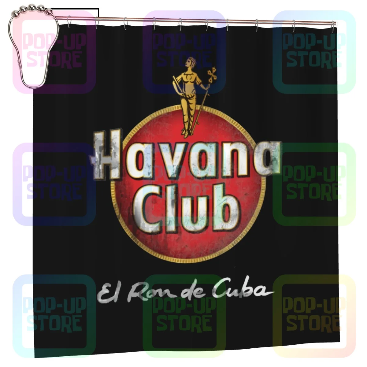 Havana Club Kuba Cuba Party Dj Che Guevara Gr Shower Curtain Bathroom Curtain Fashion No Fading Waterproof Fabric