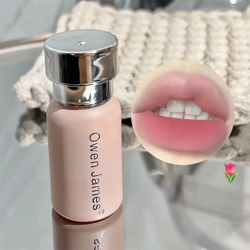 Roze Mist Lipcrème Kleine Fles Modder Matte Fluwelen Lipgloss Klei Langdurige Kleur Niet-uitdrogende Naakt Perzik Lip Glazuur Rouge Tint