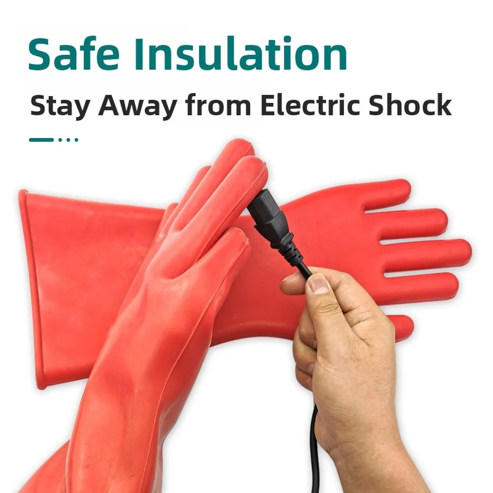 36cm Insulated Electrician Gloves 5KV 220V Rubber Safety Gear For Electricians Flexible Protection Work Electrical Safety Gloves