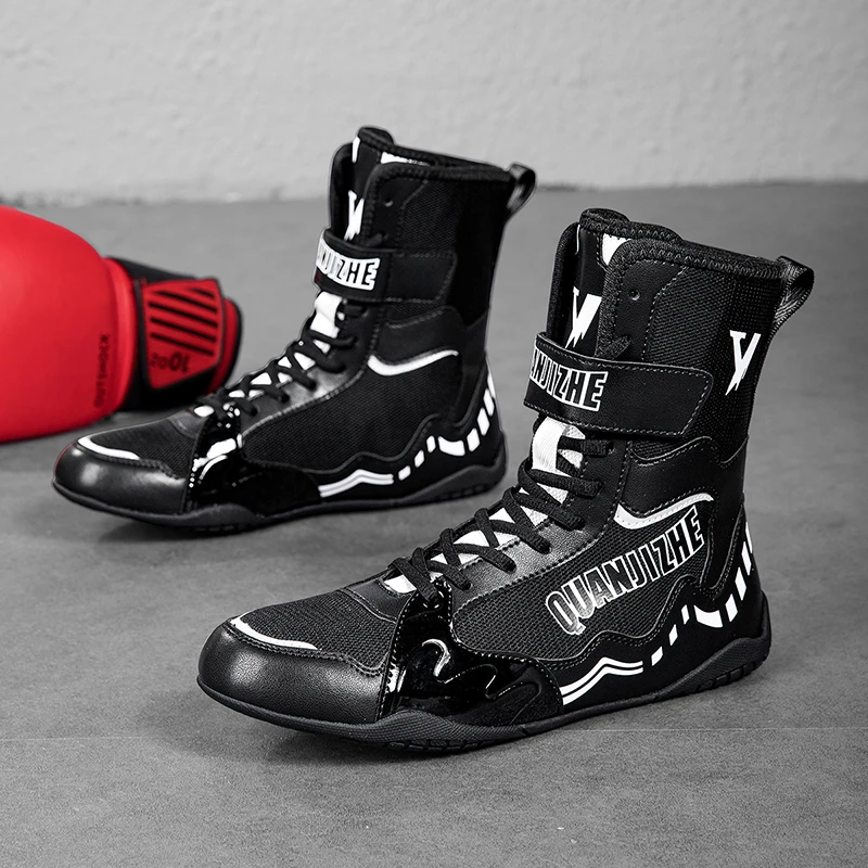 Sneakers Men Boxing Shoes Men Good Quality Boxing Sport Shoes Mens Hard-Wearing Gym Training Shoes Wrestling Shoes Botas Boxeo