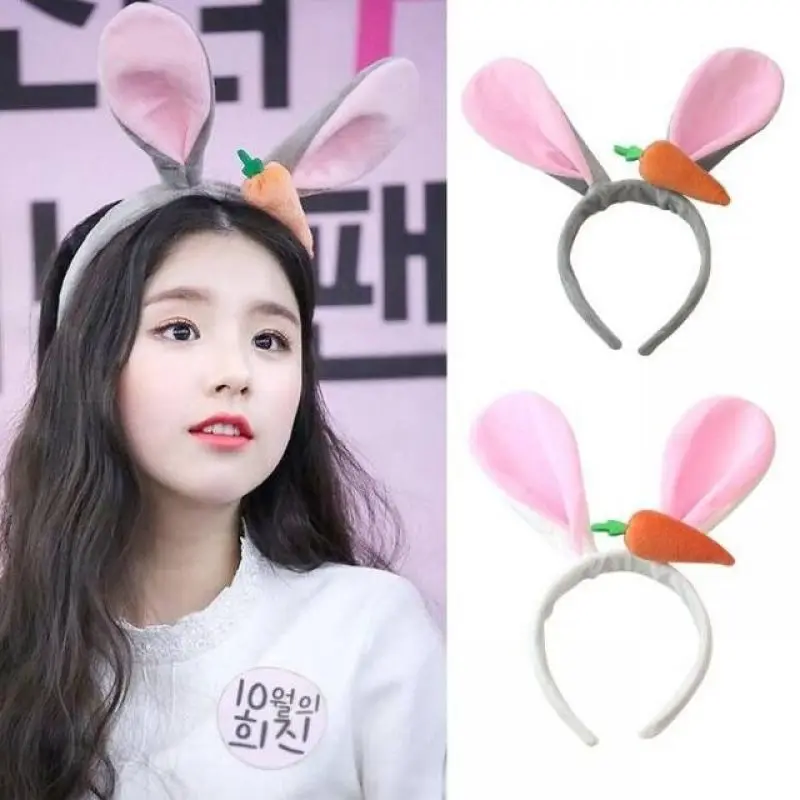 Animal Rabbit Ear Hairbands Girls makeup Lovely Lamb Wool Carrot Headband Cosplay Ornament Hoops Band Fashion Hair Accessories