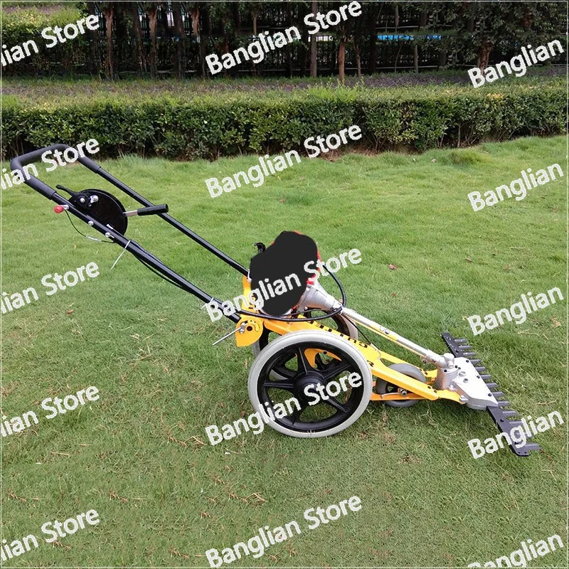 Hand Push Lawn Mower Multi Functional 4 Stroke Gasoline Lawn Mower Grass Cutter Cropper Agricultural Orchards Pioneering Gardens