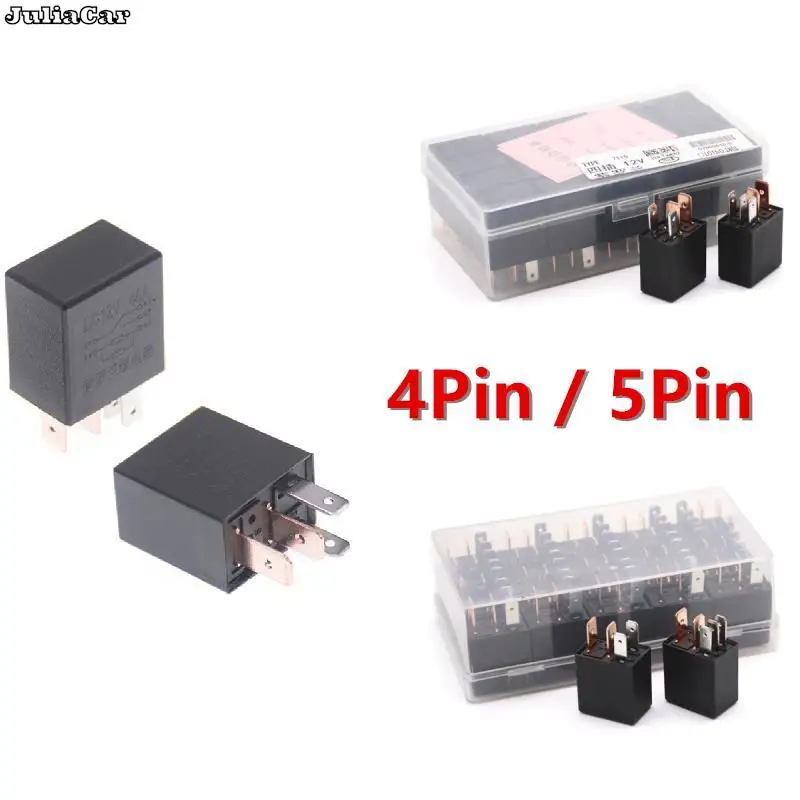 1PC 4Pin 5Pin Car Relay 40A Rated Current 1NO 1NC SPDT 4/5 Pins Car Automotive Alarm Relay 40 Amp DC 12V 40A