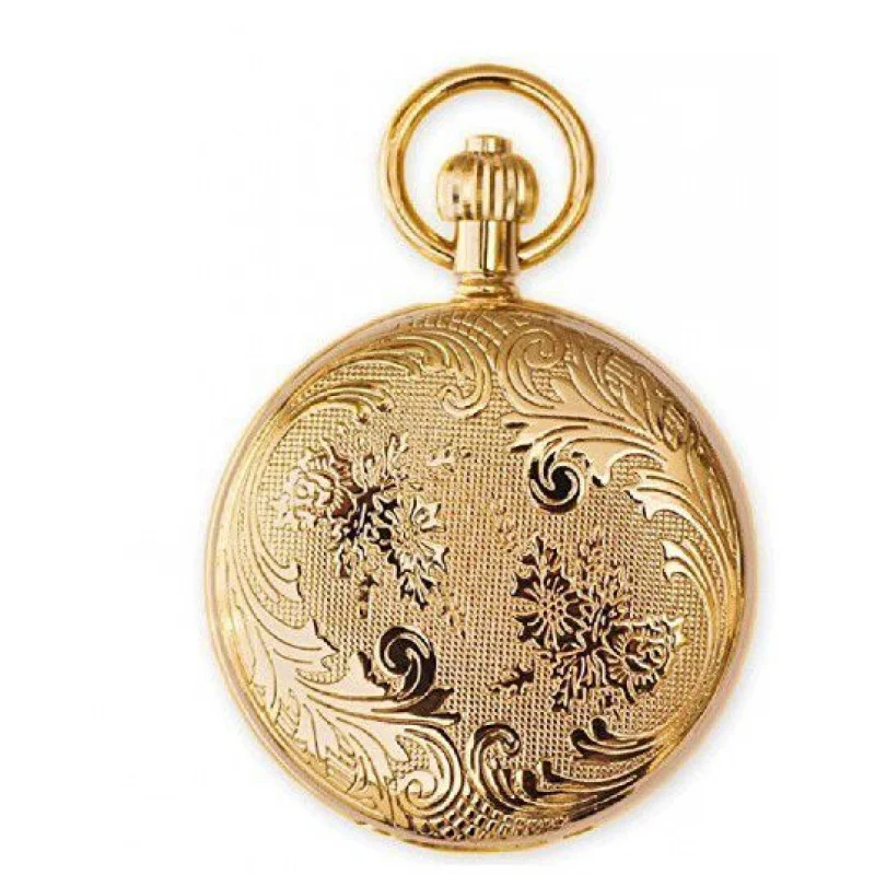 Factory Copper Gold Mechanical Large Pocket Watch Pocket Watch Flip Magnifying Glass