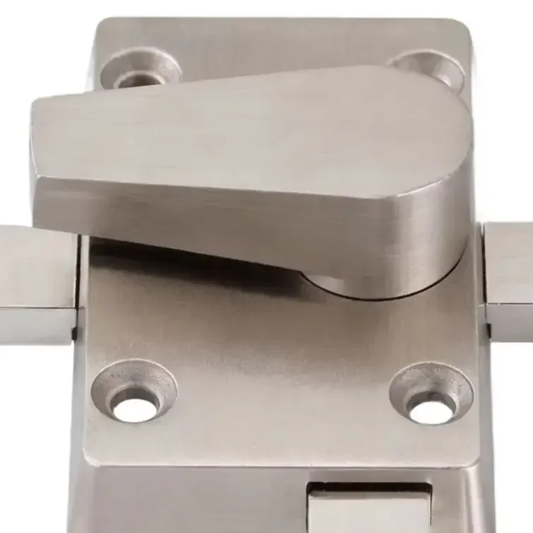 Pin Lock 304 Stainless Steel Bathroom Door Latch With Clear Occupied Indicator For Public Restrooms Secure Fit