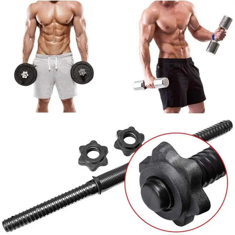 25mm Dumbbell Nut 4pcs Barbell Lock Dumbbell Screw Clamps PVC Hex Nut Dumbbell Collars for Weight Lifting Fitness Training