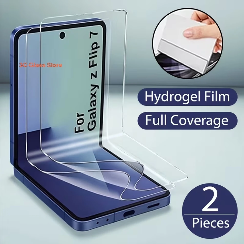 6 In 1 HD Hydrogel Film For Samsung Z Fold 8 7 8 Ultra 6 5 Galaxy Z Flip 8 7 6 5 7 FE Screen Protector Exclusive Foldable Screen
