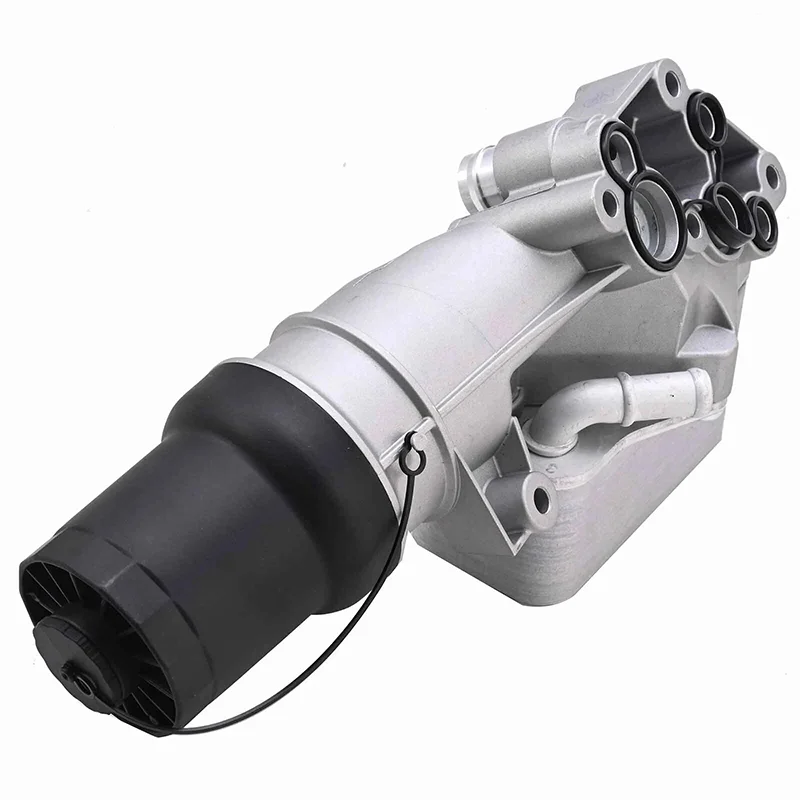 

Aluminum Oil Filter Base Housing Assembly Cooler 07K115397D For 2.5L Audi TT RS Quattro VW Beetle Golf Jetta Passat 07K117021C