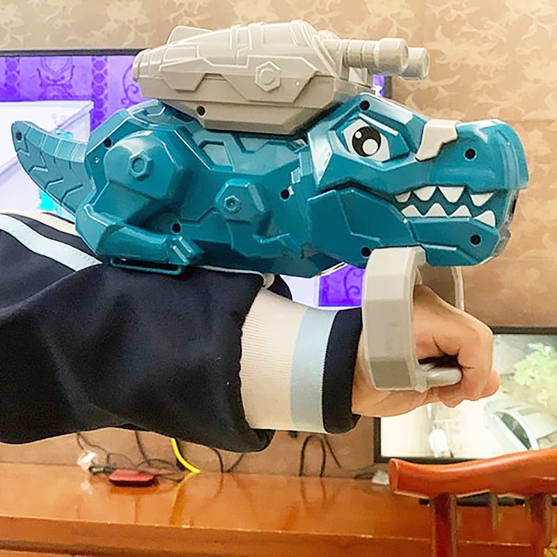 Electric Water Gun Dinosaur Launcher Automatic Water Pistol Summer Outdoor Games Toys For Kids Adult Party Gifts