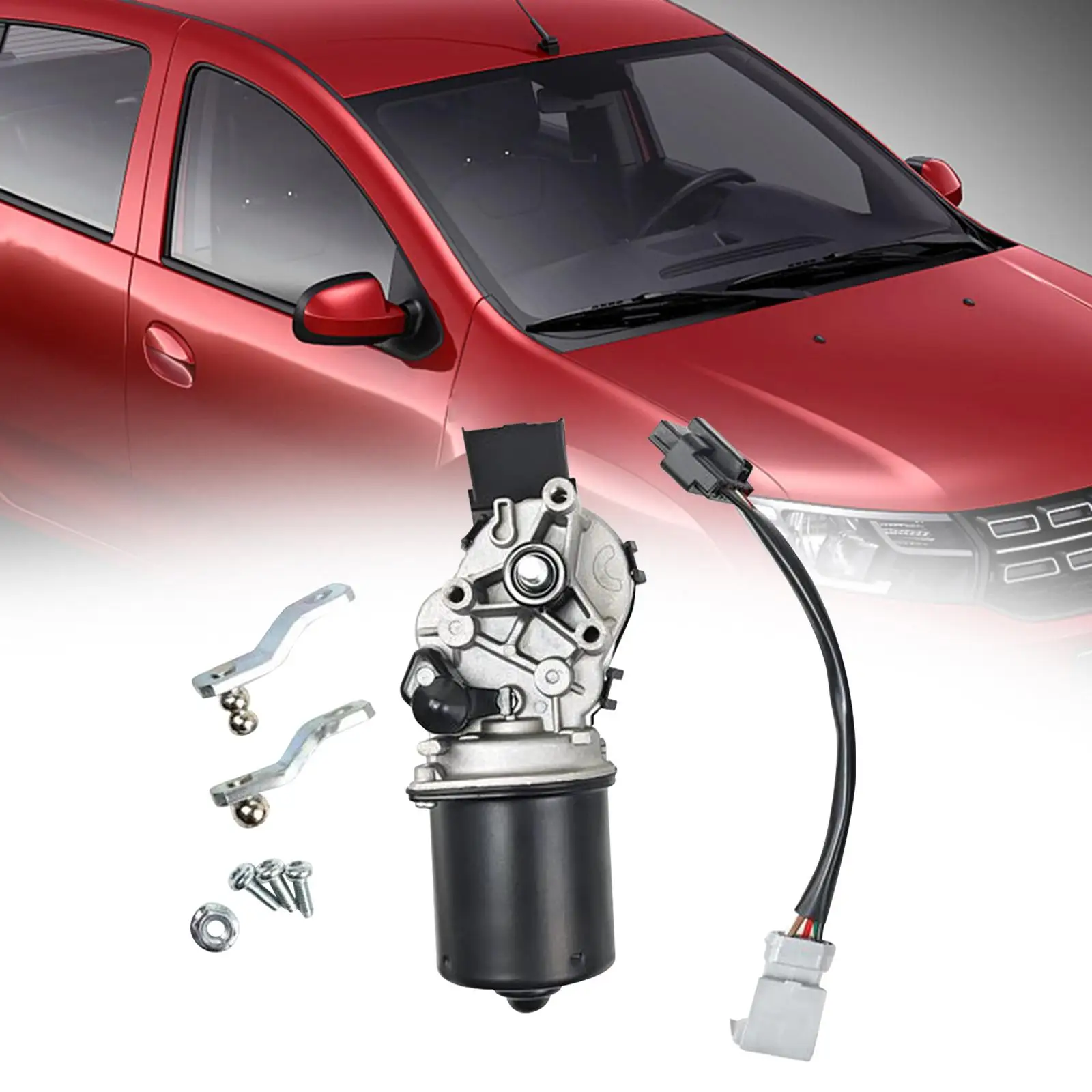 

Automotive Front Windscreen Wiper Motor Durable Metal Assembly Reliable Replacement for Car Windshield Care