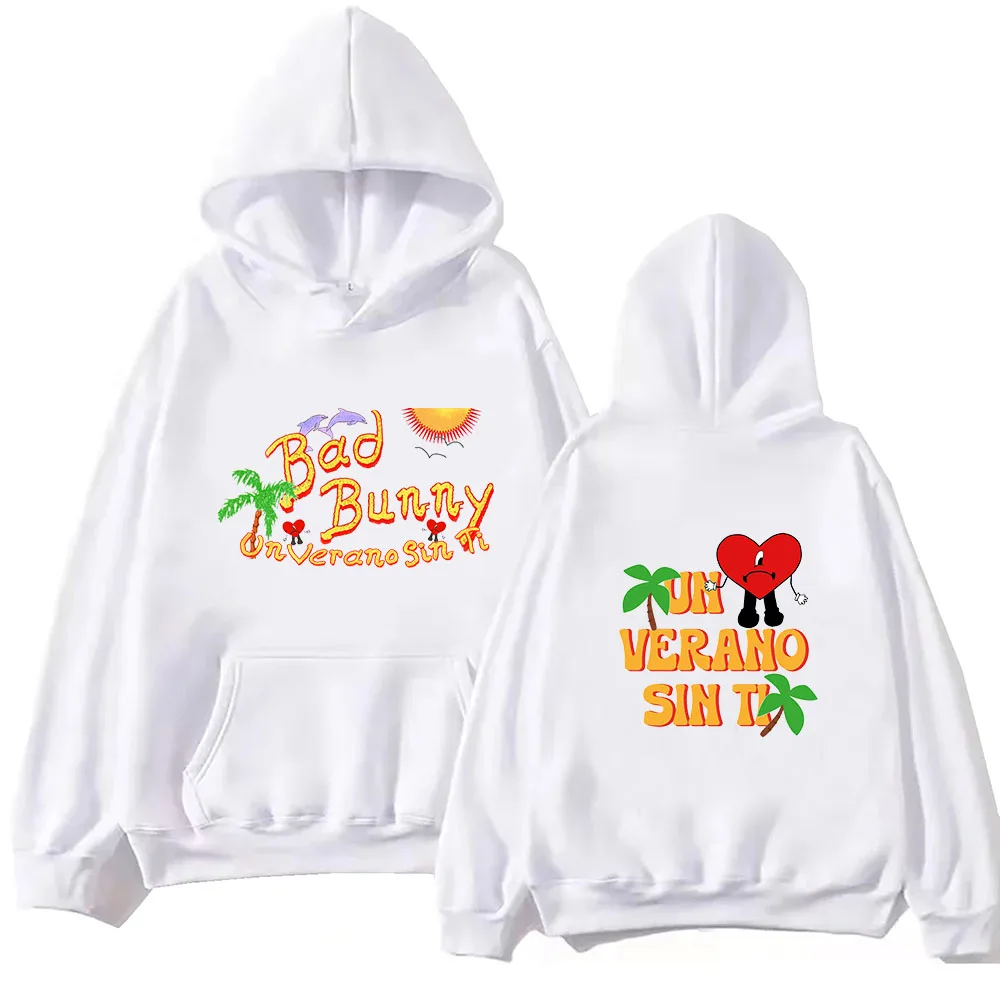 Un Verano Sin Ti Bad Bunny Hoodie Harajuku Hip Hop Pullover Tops Sweatshirt