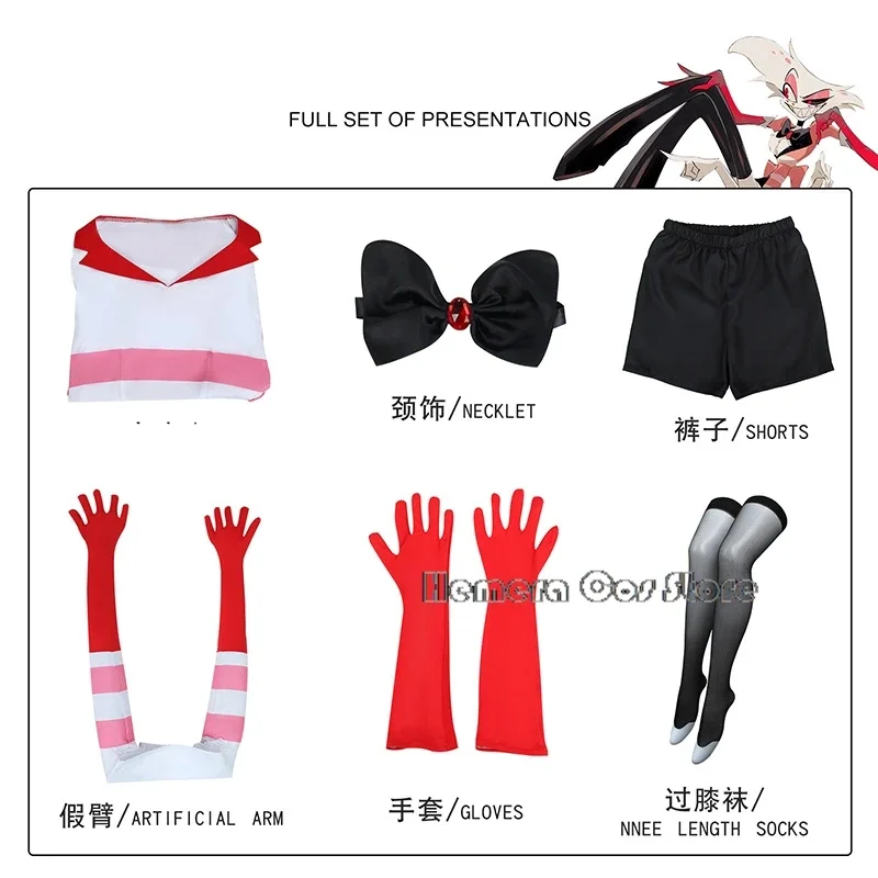 Anime hasbin Angel Dust Hotel Cosplay Costume Spider AD Unisex Suit Four Leg Clothes Fur Uniform Angel Sexy Halloween Party 2024