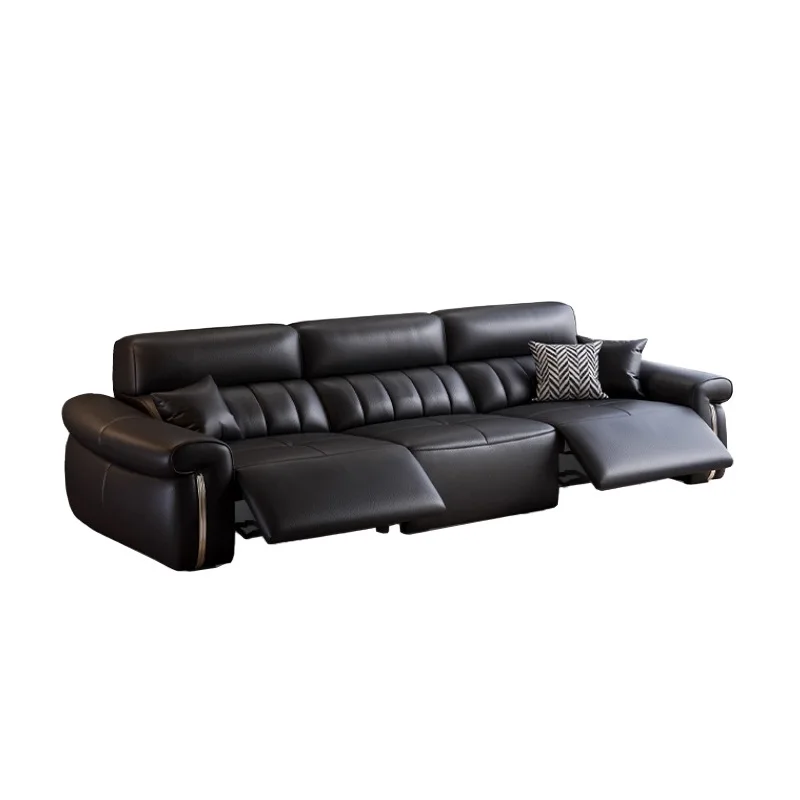 Electric Sofa Living Room Black Lounge Chaise Modern Design