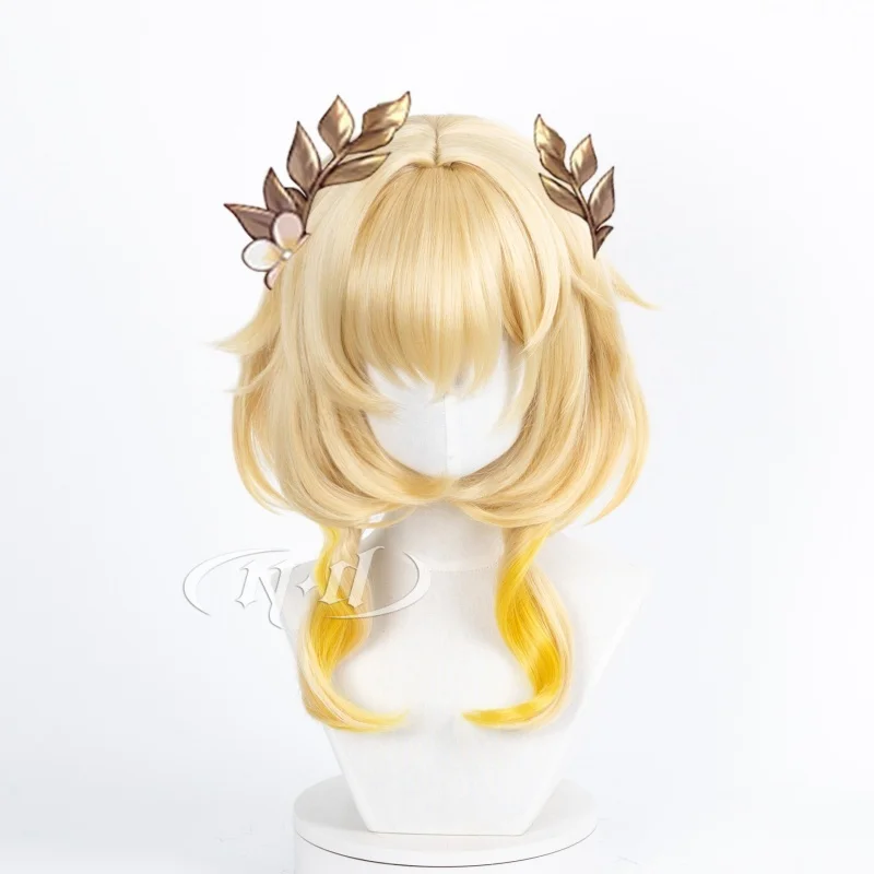 ND Aglaea Cosplay perruques Honkai Star Rail Cosplay perruque de cheveux blonds pour Costume fête à thème bande dessinée Con Coser résistant à la chaleur synthétique