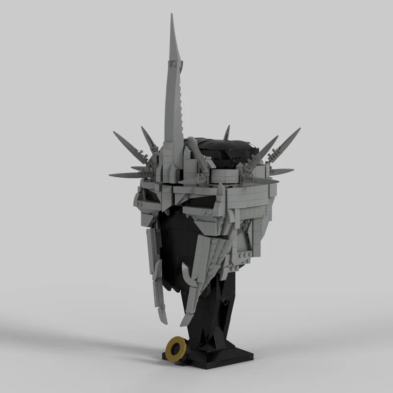 927PCS MOC The Lords Of The Rings Witch King Of Angmar Helmet Furniture For Display Model Building Blocks Stacking Bricks