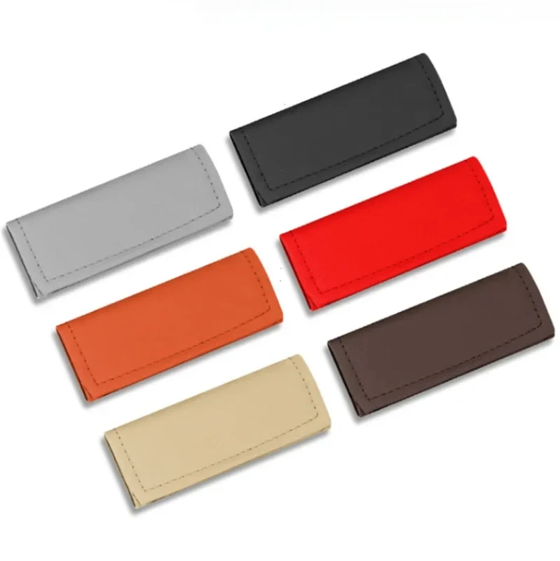 Soft Leather Car Roof Armrest Protective Cover Pull Handle Gloves Protection Interior Accessories