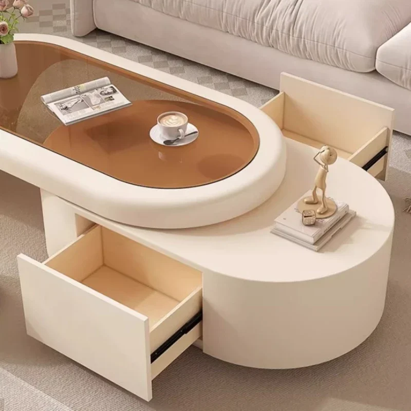 Nordic Hardcover Coffee Table Design Clear Living Room Coffee Table Modern Floor Mesa Auxiliar Home Furniture