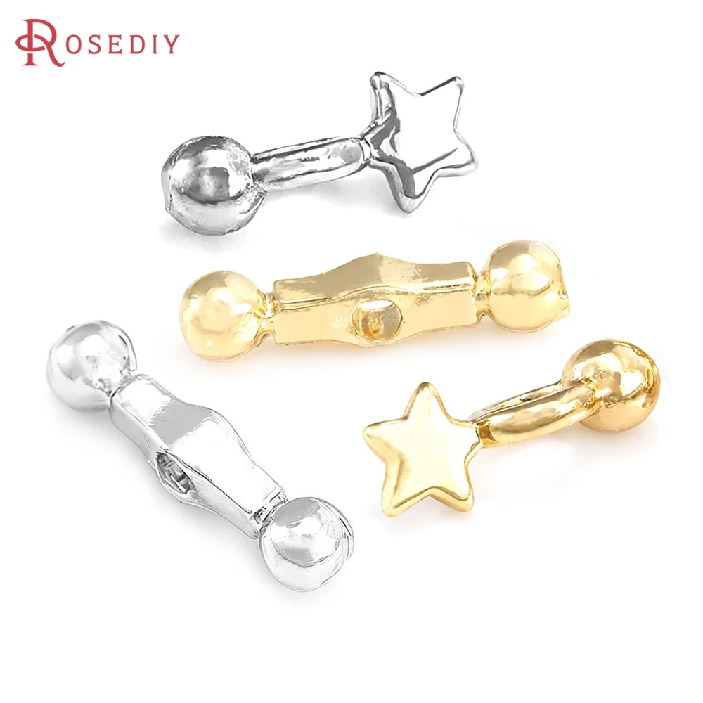 

20PCS 18K Gold Color Brass Bracelets Beads Spacer Beads High Quality Diy Necklace Earrings Jewelry Accessories Making Supplies