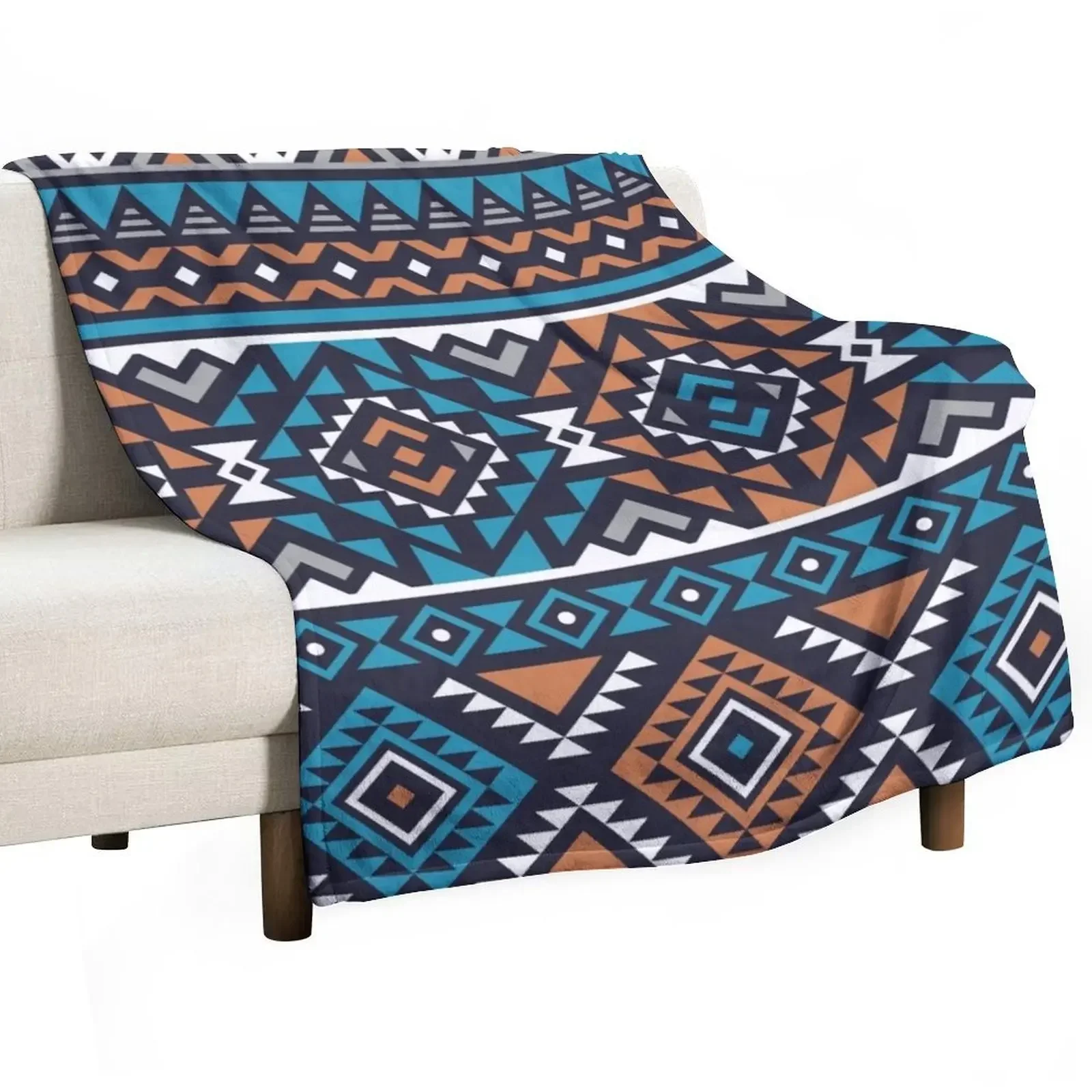 Ndebele Fashion Tribal Pattern African Style Geometry Art Throw Blanket Cute Thermals For Travel Hairys Blankets