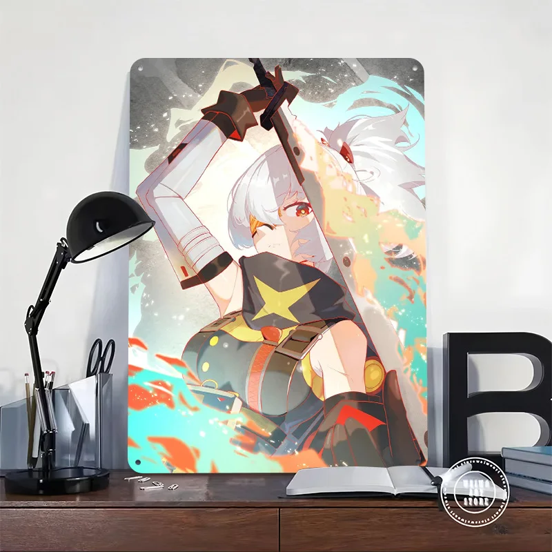 Soldier Zenless Zone Zero Metal Poster Custom Wall Art Retro Vintage Tinplate Signs for Man Cave Living Room Decorations House