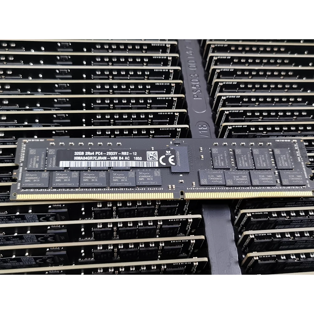 HMA84GR7CJR4N-WM 블랙 바 RAM 맥 프로, SK 하이닉스 32GB 32G 2Rx4 DDR4 2933 REG PC4-2933Y 메모리, 1 개