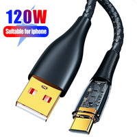 1M/2M 120W Type C Cable Super Fast Charge USB Cable Phone Charger Wire for Xiaomi 13 Huawei USB C Data Cord Type C Cable New