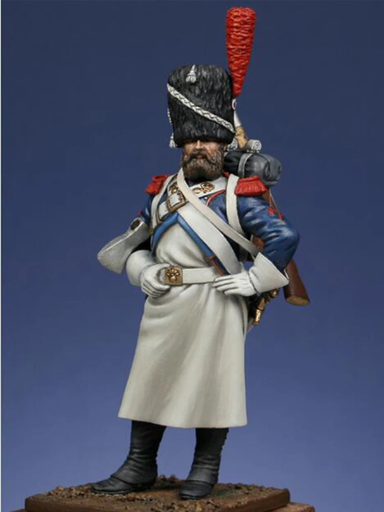 Soldier in resina 1/32 54MM antico Sapeur soldier officer stand modello non assemblato Kit di costruzione di Figure non verniciate