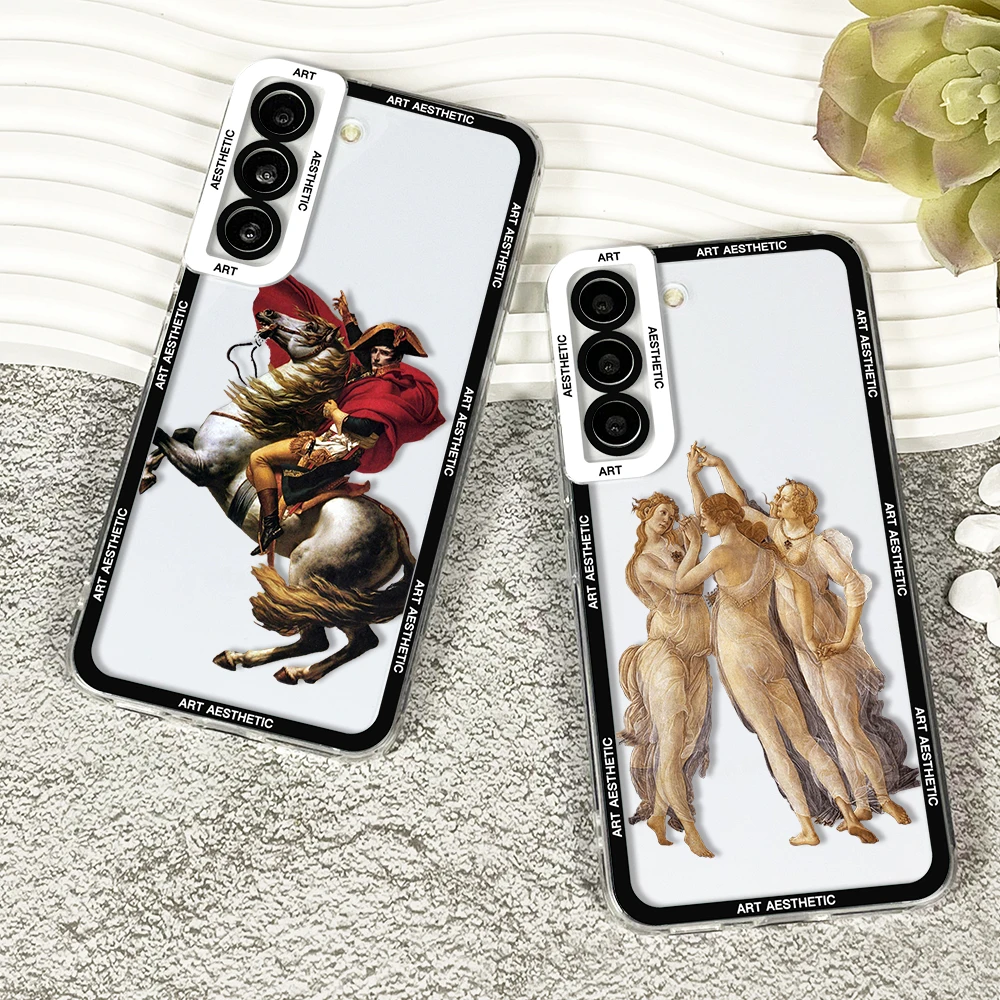 Case For Samsung Galaxy A13 A21s A22 A31 A32 A33 A50 A51 A52 A53 A72 A73 A54 A14 Soft Cover Renaissance Art Aesthetics