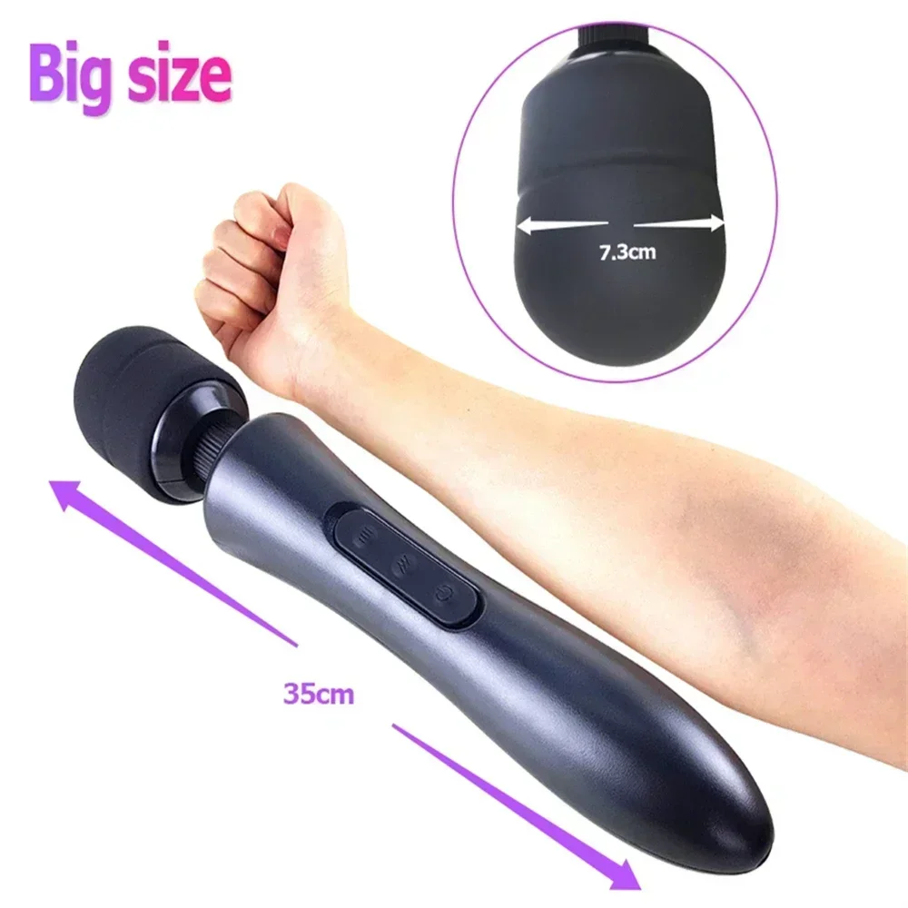 

20 Modes Frequency 8 Speeds Body Vibrator Powerful magic wand AV massage sex products USB rechargeable Sex Toys for women ST090