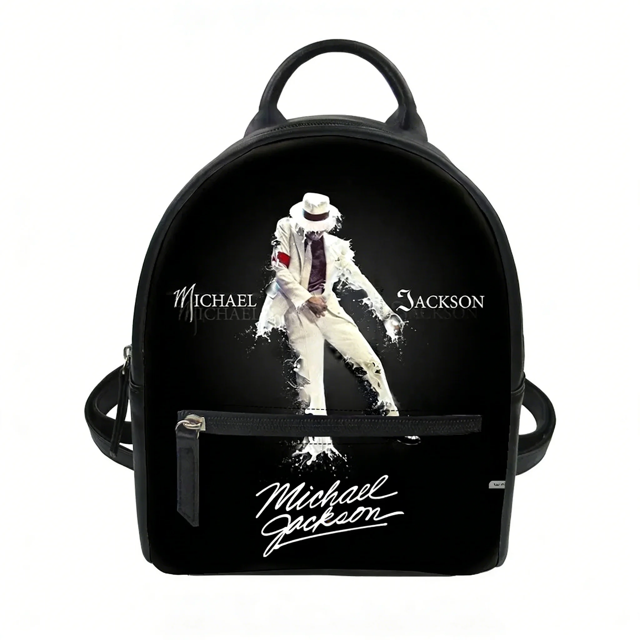 

Michael Jackson Custom Backpack Purse Women Dance Moonwalk Carter Schoolbags Double Shoulder Bag Mini Daypack Leather Travel Bag
