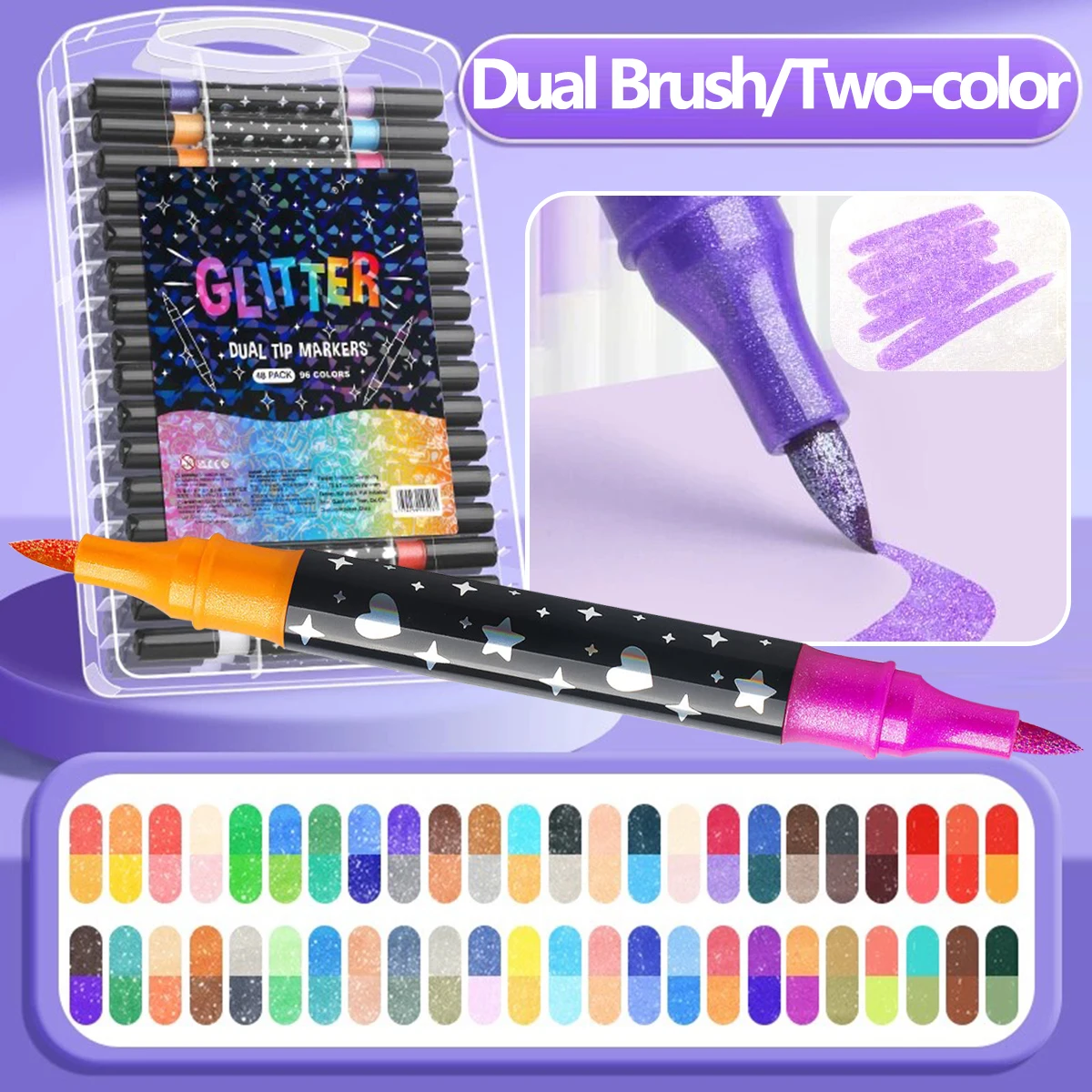 96 Color Dual-Tip G…