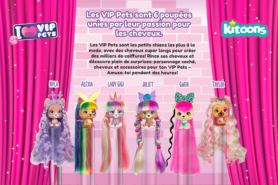Ich liebe Vip Pets Surprise Hair Reveal Reborn Doll Surprise Tress Langes Haar-Styling für Puppen mit Haaren für Frisuren Spielzeugpuppe – Detail 1