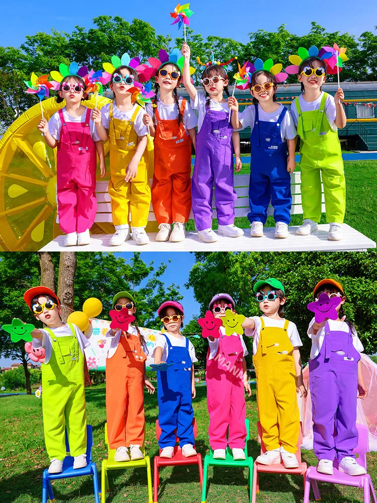 زي أداء الدوبامين الملون للأطفال في اليوم الوطني