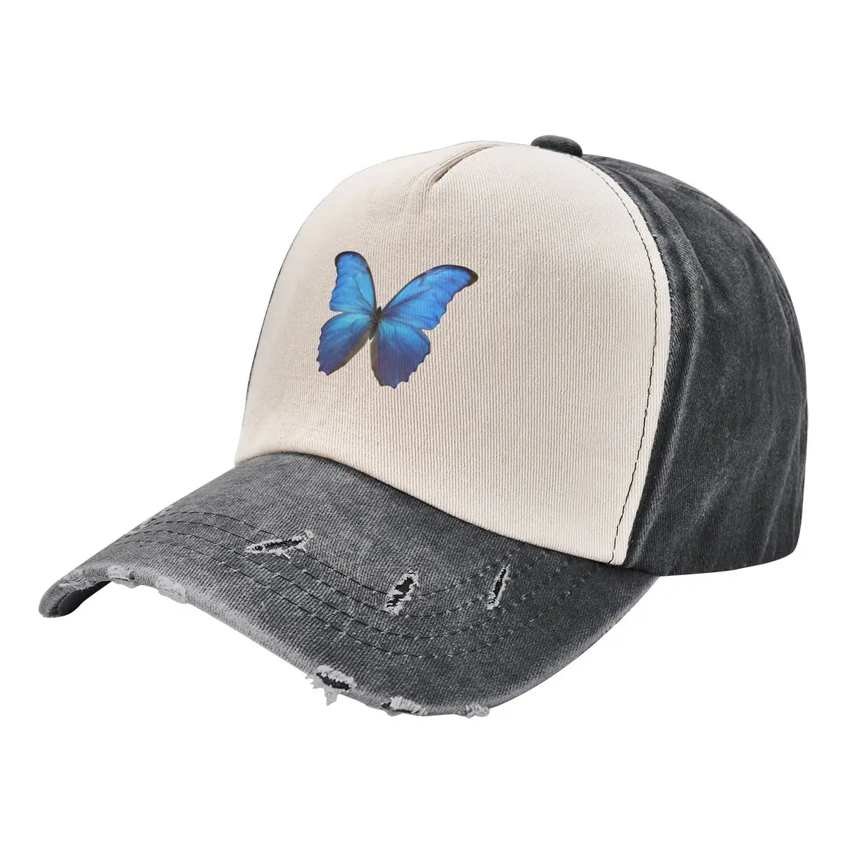 

blue butterfly Baseball Cap fashionable black Mens Caps Women's