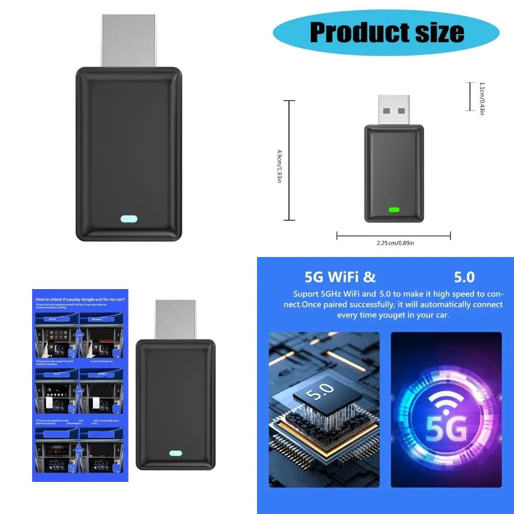 Plugs Play Vehicle Interconnect Box Effortless to Wireless Conversion for Car Easy Cable Frees Device Integration