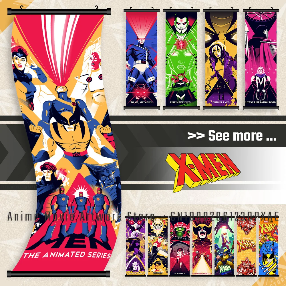

Marvel X-Men Movie Home Decoration Posters Superhero Storm Canvas Wall Art Print Hanging Painting Room Decor Scrolls Pictures