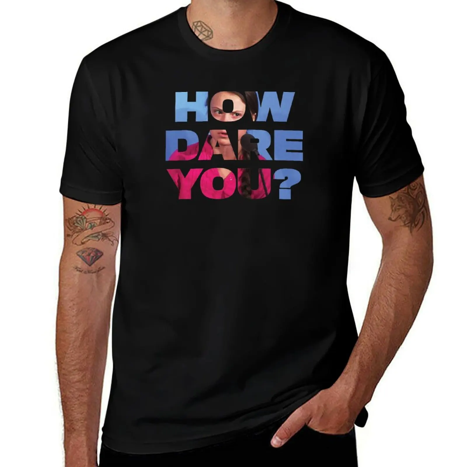 

How Dare You T-Shirt Basic All Season Solid T-Shirt
