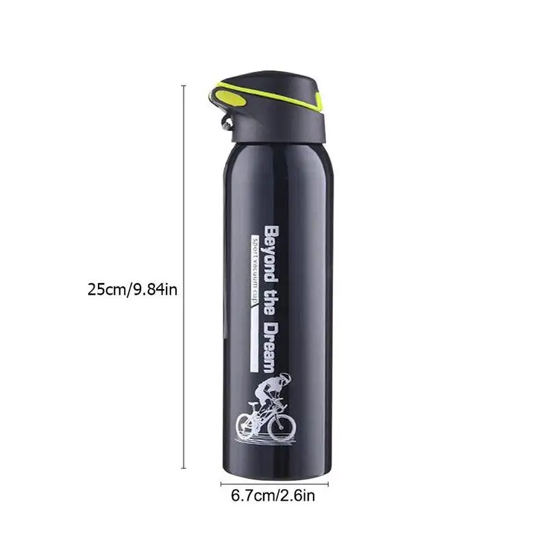 500ML Bike Water Bottle Mountain Bike Riding Bicycle Kettle Double Stainless Steel Thermos Cup Warm-keeping Sports Kettle