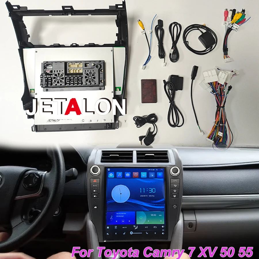 

Автомагнитола Android 15 для Toyota Camry 7 XV 50 55 2012-2017 с мультимедиа, Carplay, навигацией и GPS-экраном