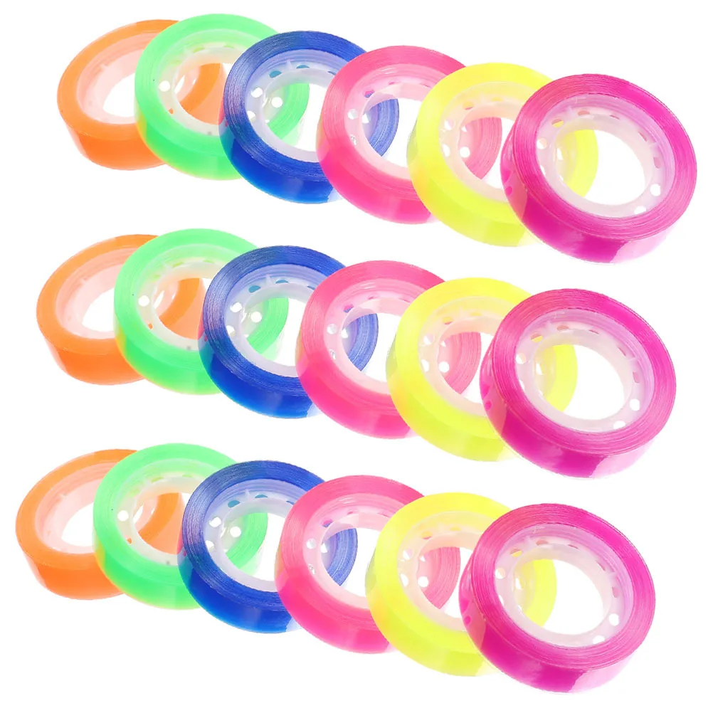

24pcs 12 Rolls Clear Tape Transparent Adhesive For Office Home Gift Wrapping Craft Stationery Supplies Transparent Tape Roll