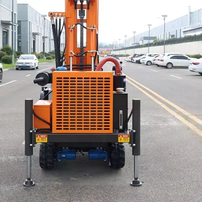 Customized 200M Wheel Rotary Diesel Drilling Rig Good Hole Straightness Reduce Water Well Drilling Machine