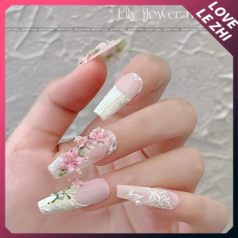 Ripple Lotus Koi Mushroom Lily Flower 3D Acrylic Mold Nail Art Decorations Diy Nails Accessories Silicone Nails Mold Design