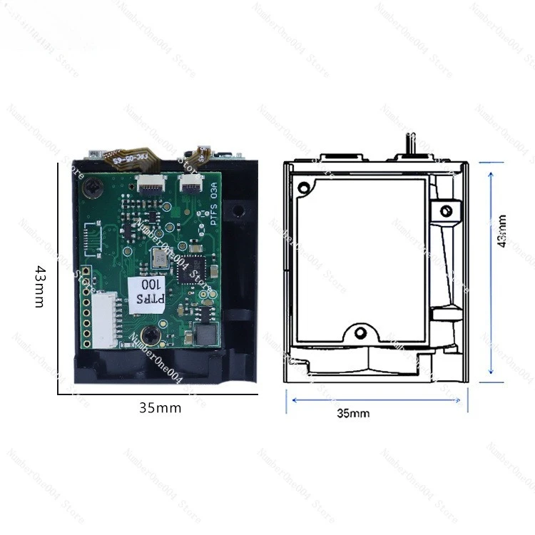 

Радар дальномера 100 м, модуль автомобильного дальномера, высокочастотный лазерный высокоскоростной датчик дальности 100 Гц