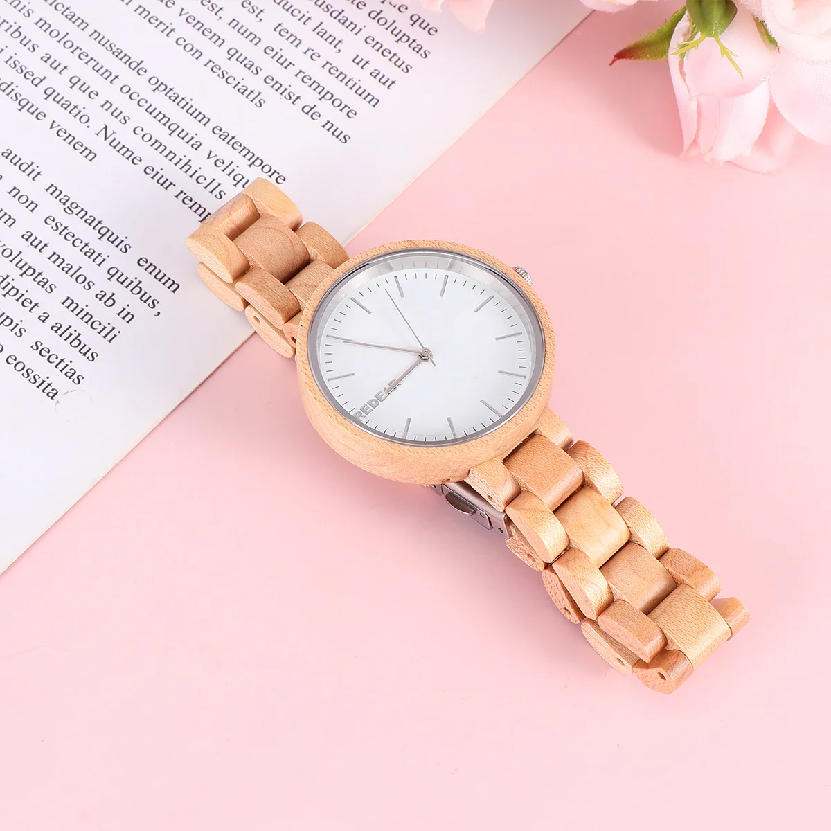 Trustworthy Watch Wood Wristwatch Wooden Comfortable Women Attractive Appearance Lightweight