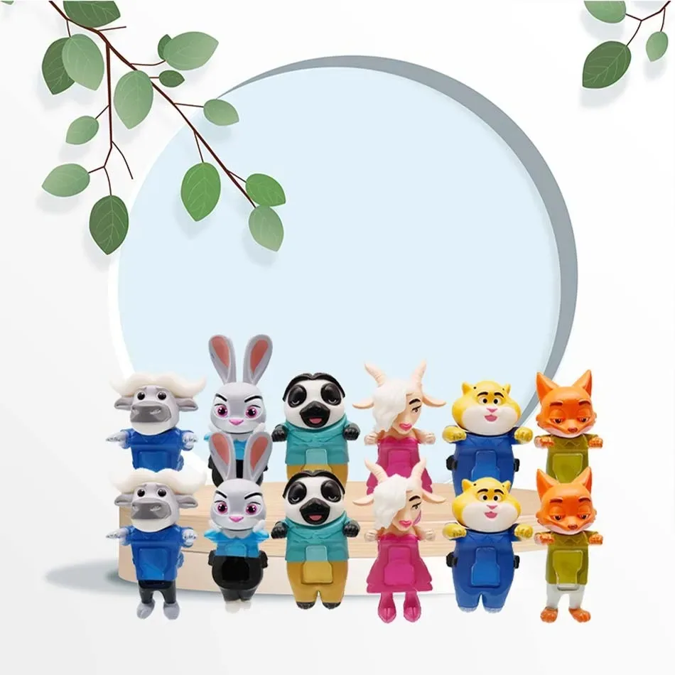 

ГОРЯЧАЯ Сумасшедшая Зверополис 2, слепая коробка, мини-вечеринка, украшение в виде персонажа аниме, украшение для мобильного телефона, детский подарок-сюрприз на день рождения